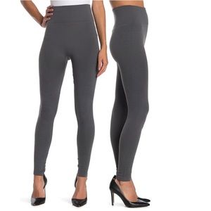 OPPA Emerald Life Just Like Cashmere Gray Moto Leggings NWT